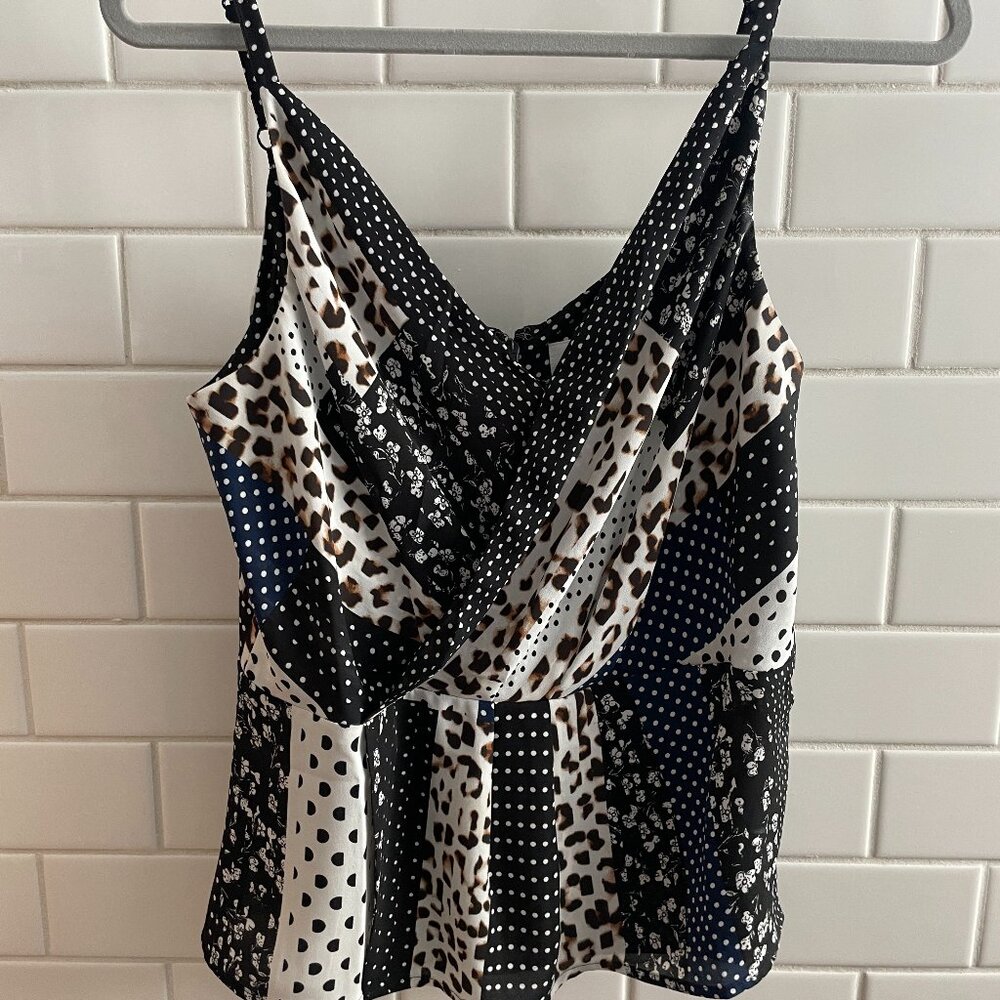 Cabi Crossover Cami Animal Print NWOT Size 6